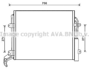 AVA QUALITY COOLING vwa5324d -  Конденсатор, кондиционер